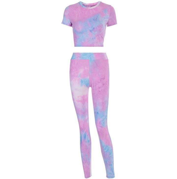 Tie-dye Leisure Yoga Wear Sports Fitness Suit