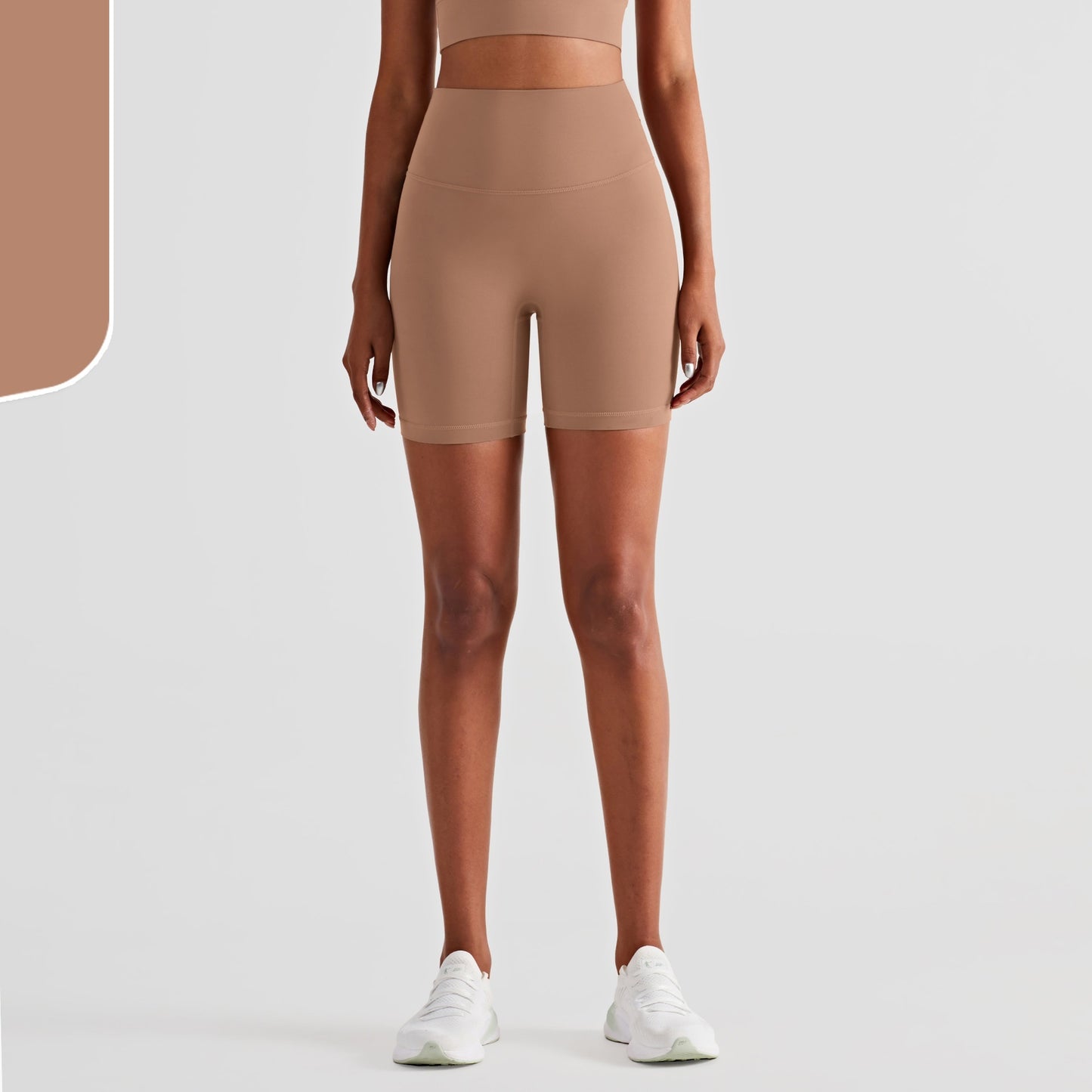 Nude No T-line Hip Lift Three-point Fitness Yoga Shorts Women