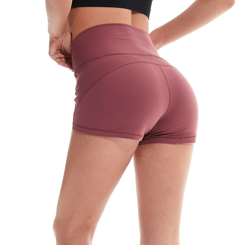 Peach Buttocks And Abdomen Exercise Show Leg Long Shorts Women
