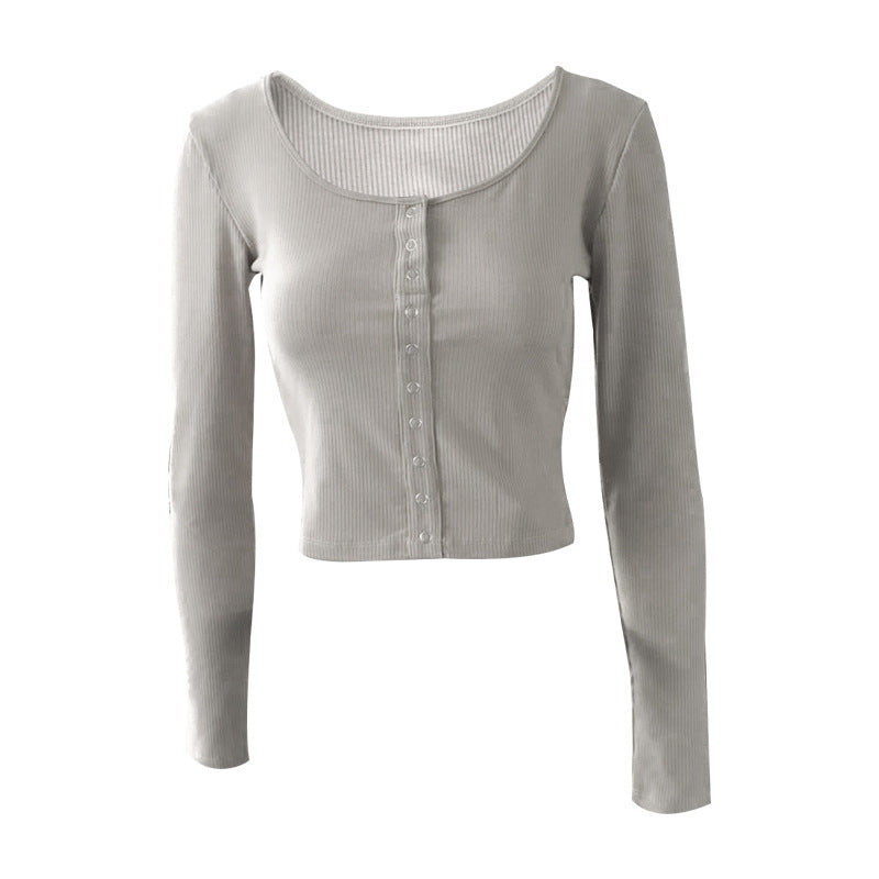 Women's yoga wear long sleeve sports top
