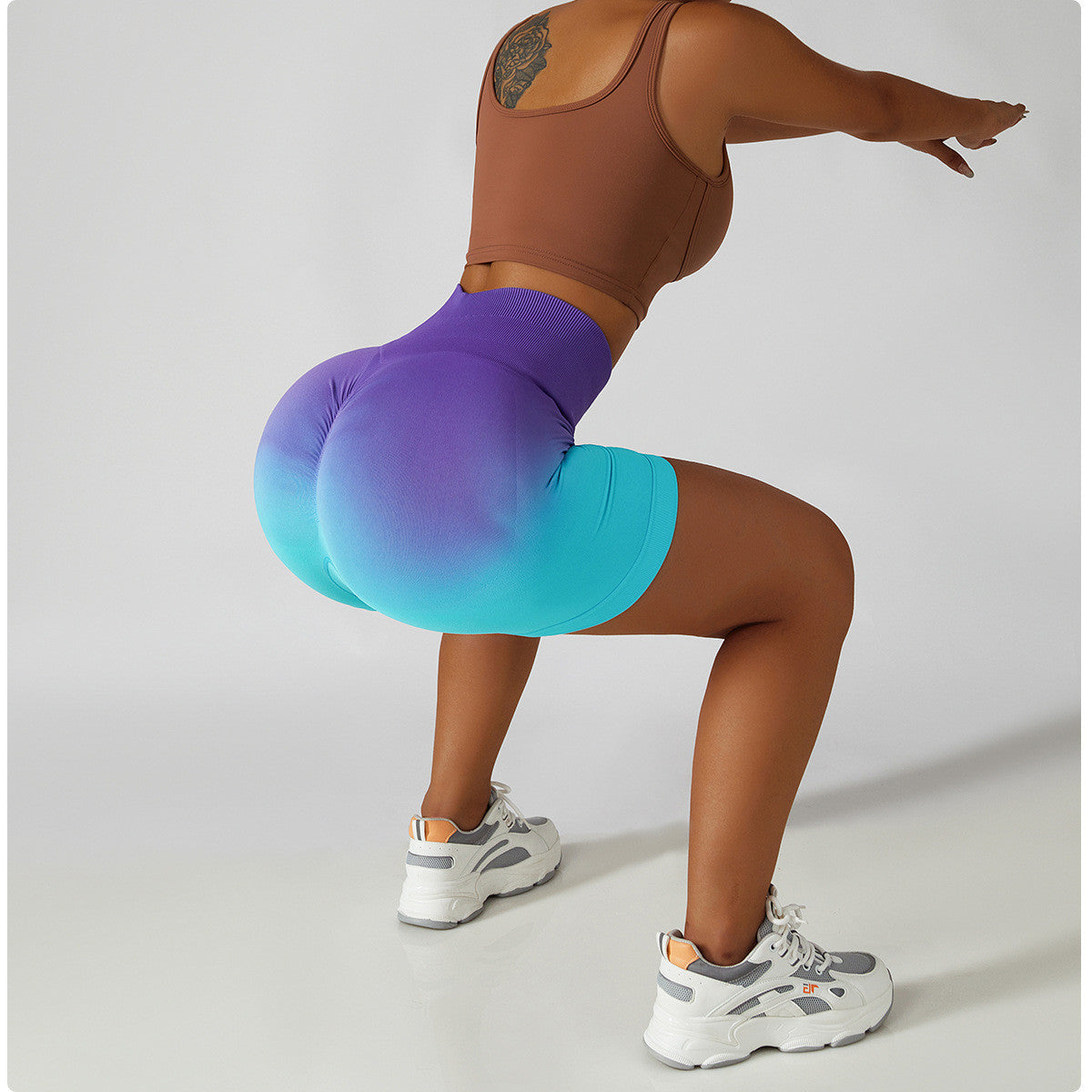 Gradual Seamless Breathable Tight Exercise Yoga Shorts