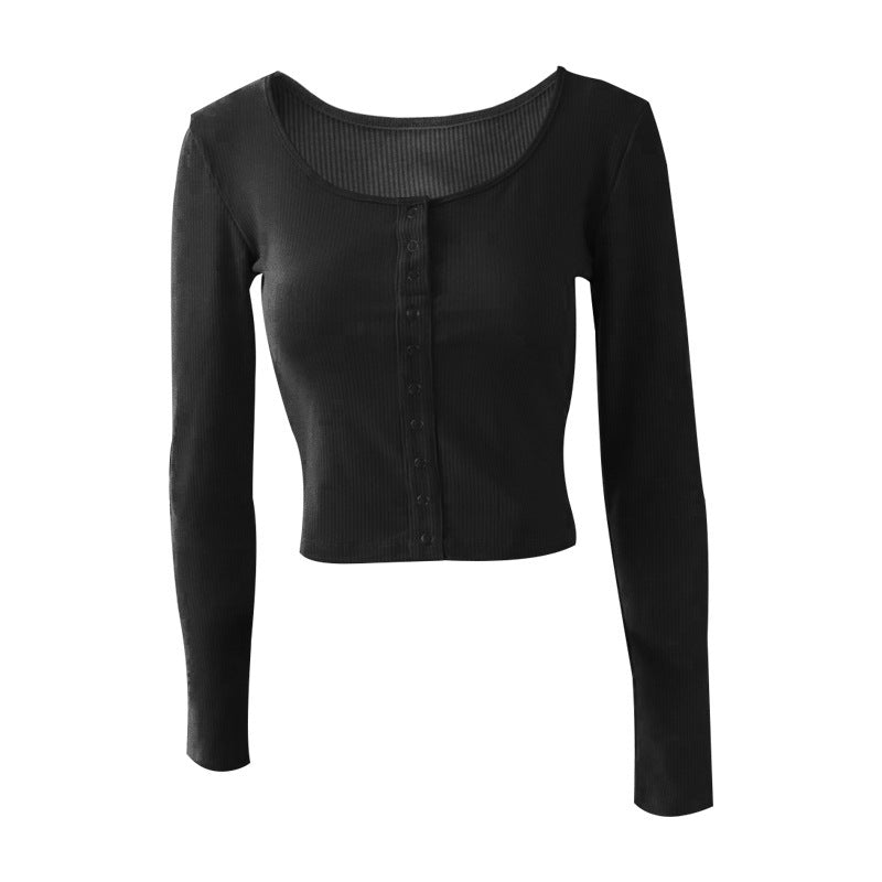 Women's yoga wear long sleeve sports top