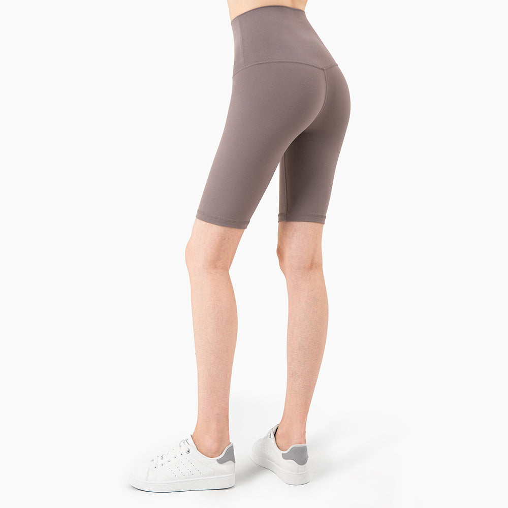 New Color High Waist Peach Hip Sports Fitness Shorts Women