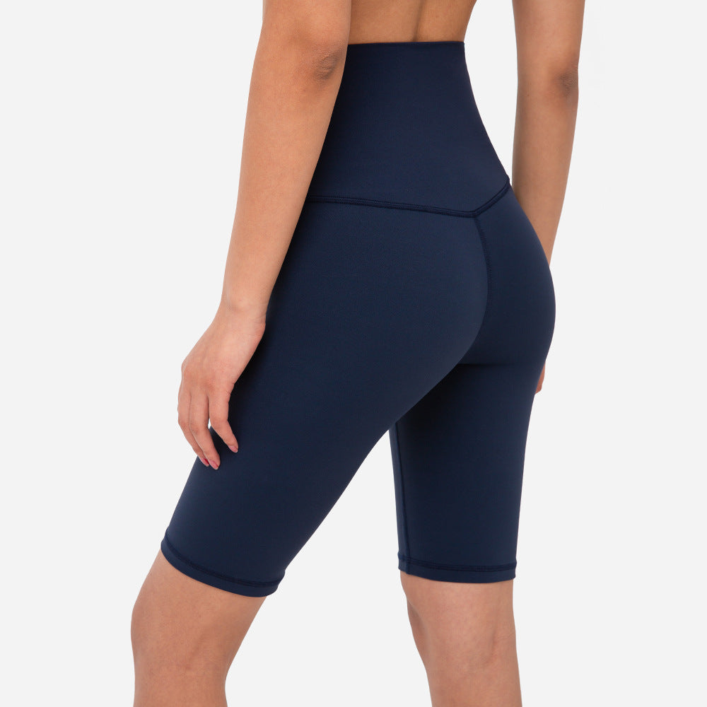 New Color High Waist Peach Hip Sports Fitness Shorts Women