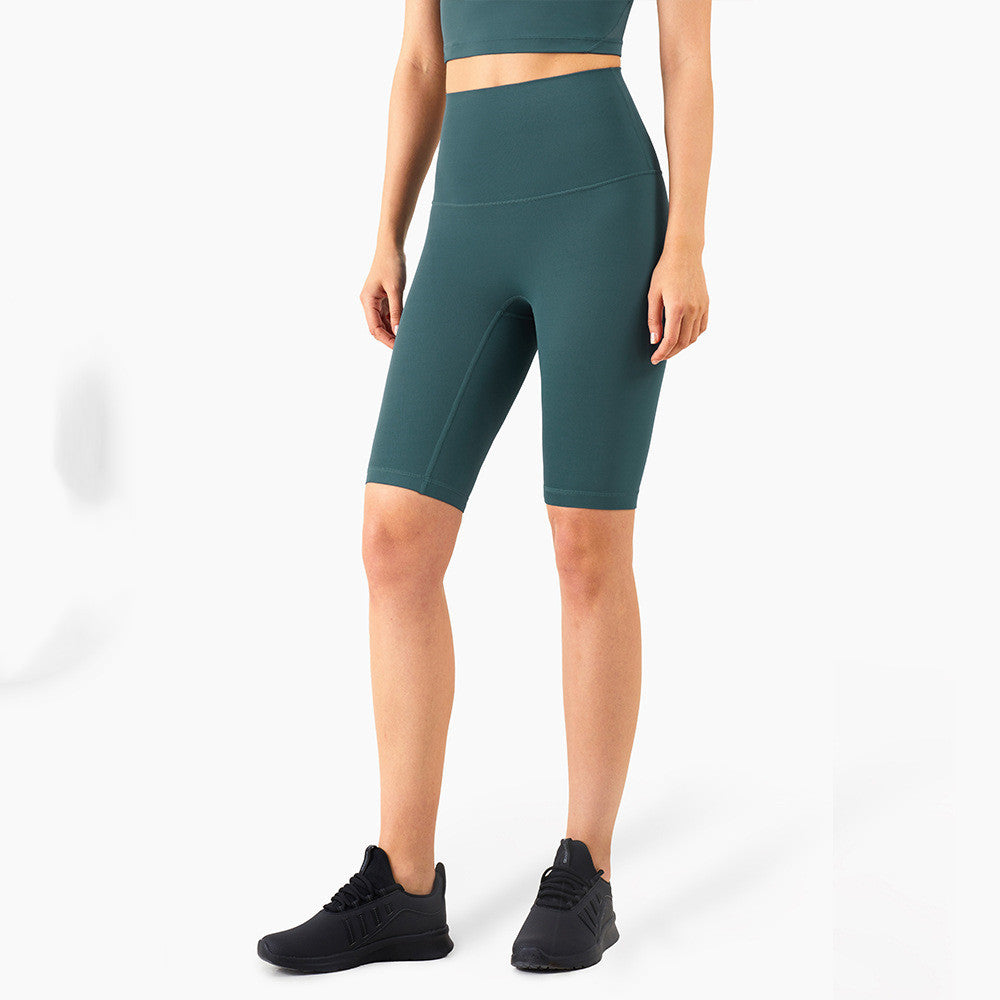New Color High Waist Peach Hip Sports Fitness Shorts Women