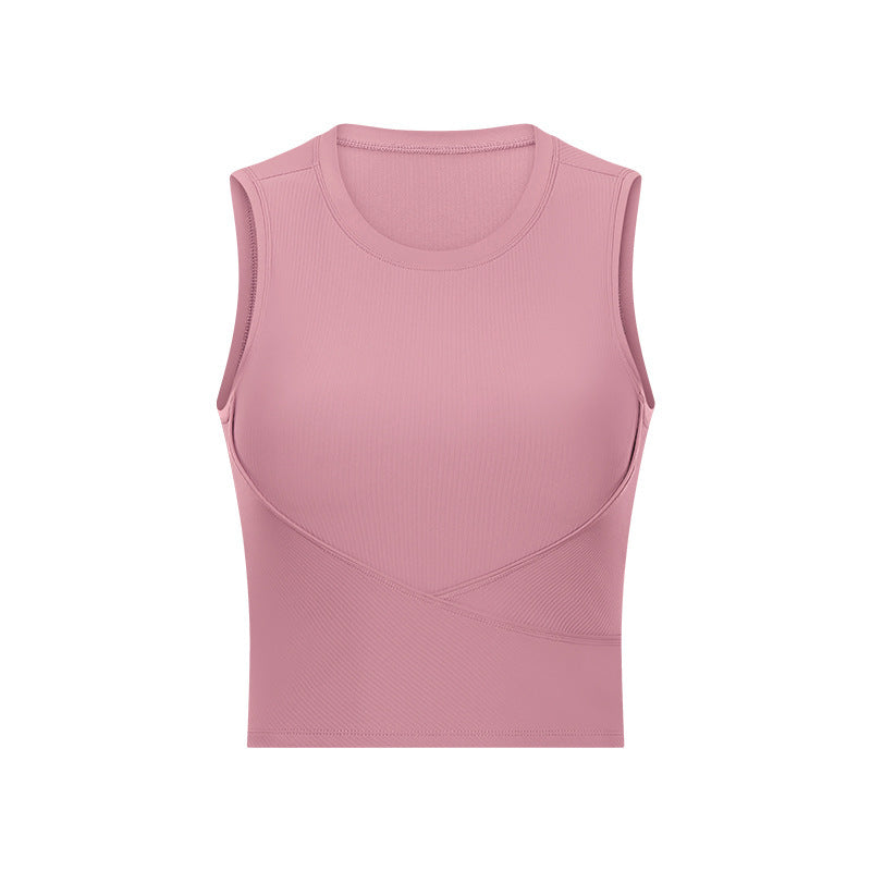 New Style Yoga Wear Threaded Sports Top