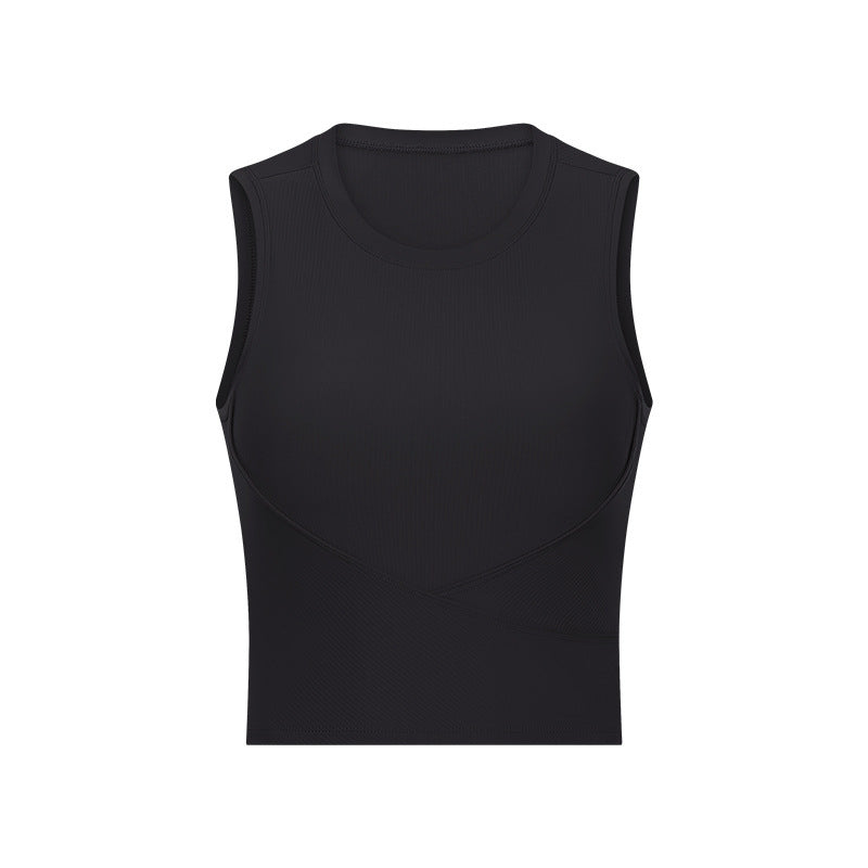 New Style Yoga Wear Threaded Sports Top