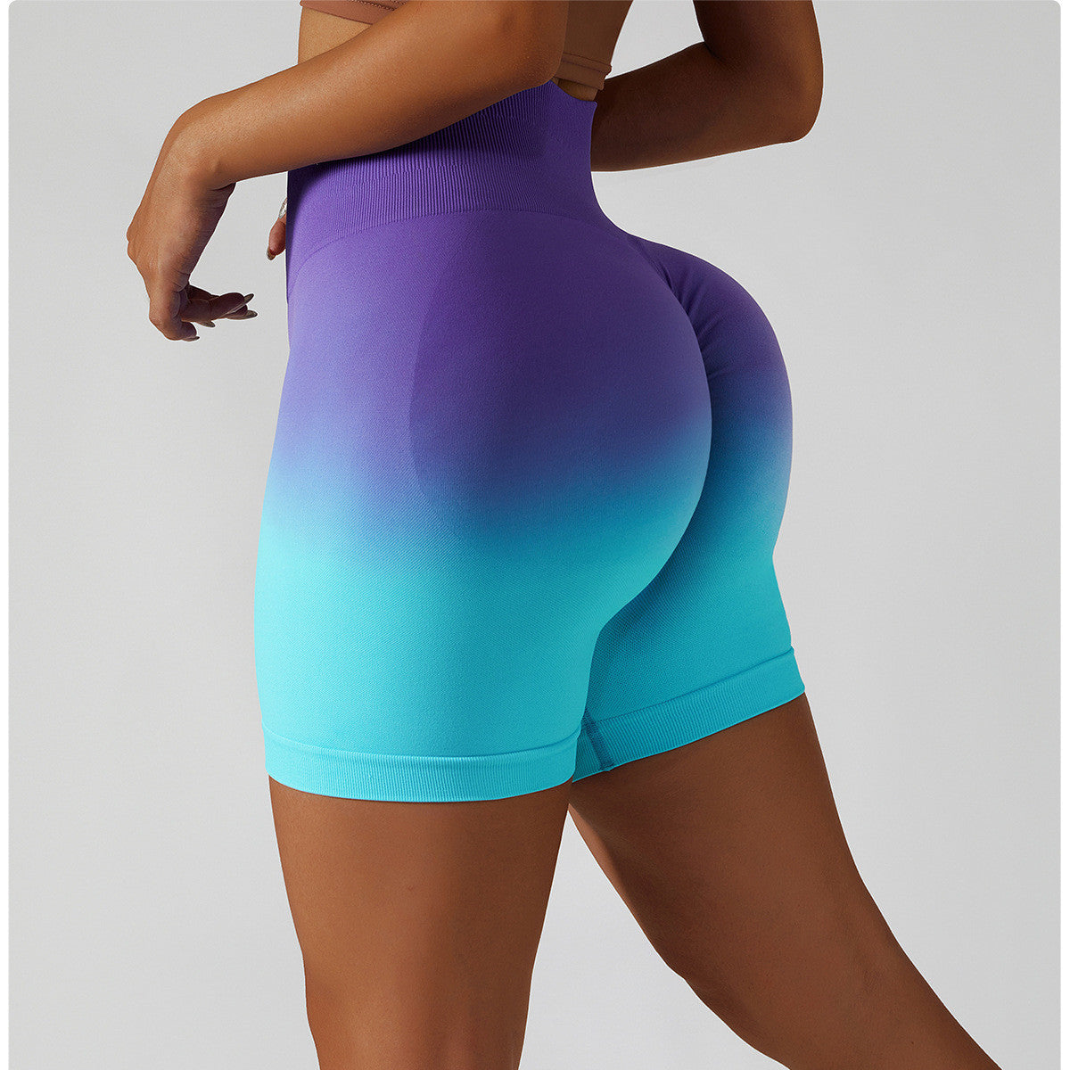 Gradual Seamless Breathable Tight Exercise Yoga Shorts
