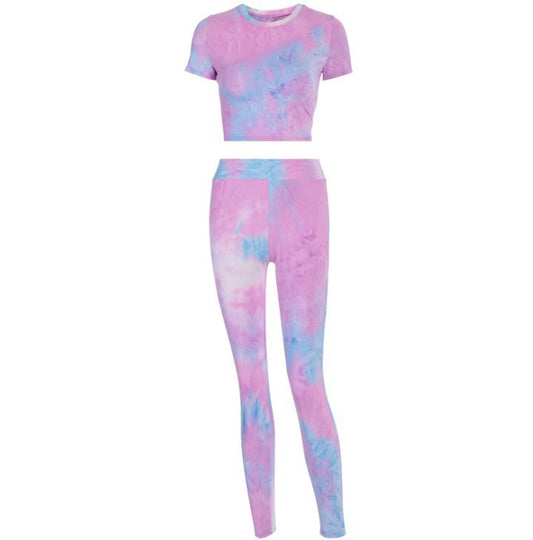 Tie-dye Leisure Yoga Wear Sports Fitness Suit