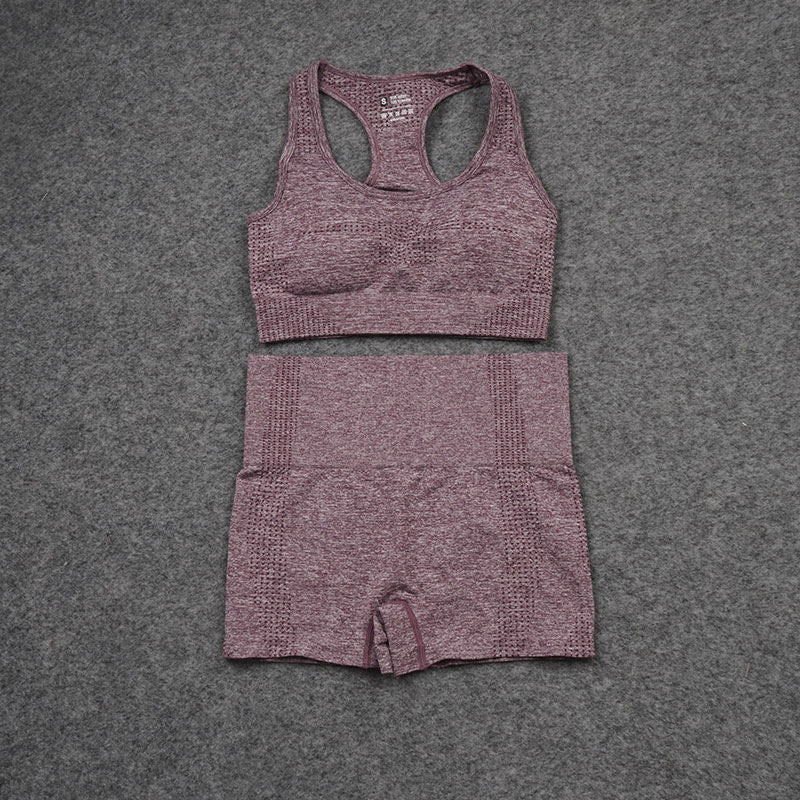 Fitness Yoga Sports Bra Shorts Suit New Polka Dot I-shaped Vest Yoga Clothes Women