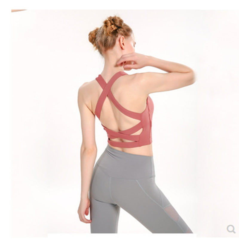 Sexy fashion sports vest beauty back yoga wear