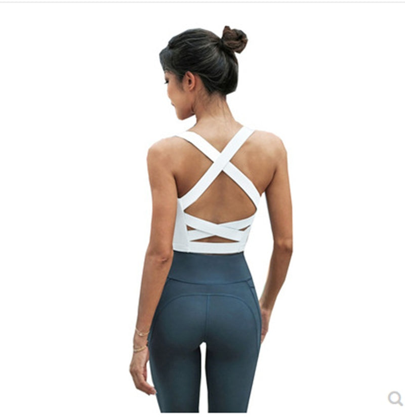 Sexy fashion sports vest beauty back yoga wear