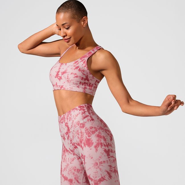 Tie-dye trousers, vest, yoga wear, sports suit