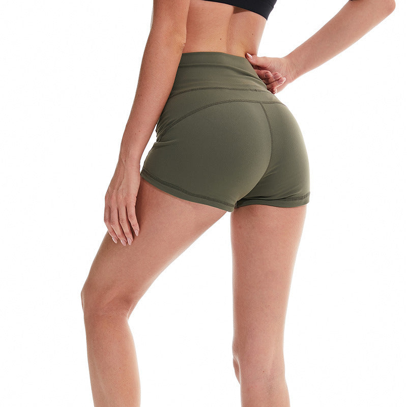 Peach Buttocks And Abdomen Exercise Show Leg Long Shorts Women