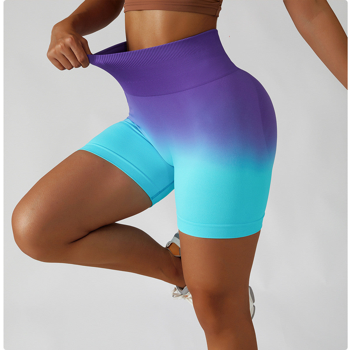 Gradual Seamless Breathable Tight Exercise Yoga Shorts